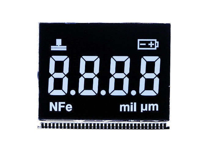 Modul Tampilan LCD Segmen 7 Monokrom Kustom VA Type. Tampilan LCD Kontras Tinggi Dengan Backlight LED Putih
