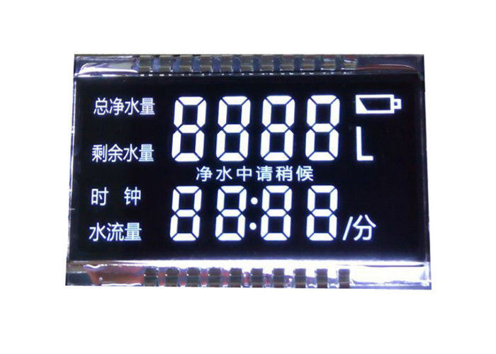 Pin Interface Modul Layar Lcd Kontras Tinggi VA Panel Layar Negatif 3.3V 7 Segmen Layar Lcd