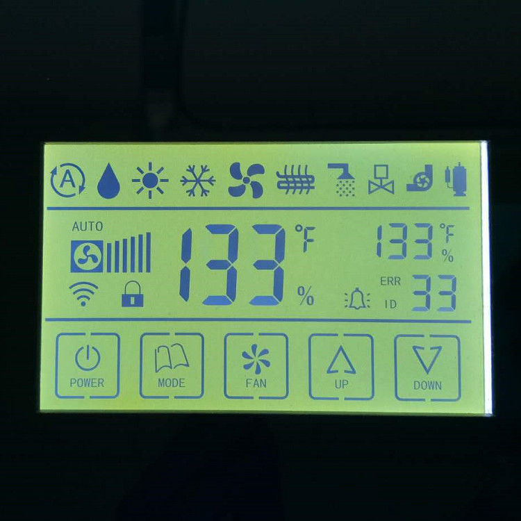 Segmen Lcd Desain Kustom Layar Lcd FSTN / TN, Konektor Zebra Trans-missive Monochrome Lcd play untuk Water Meter