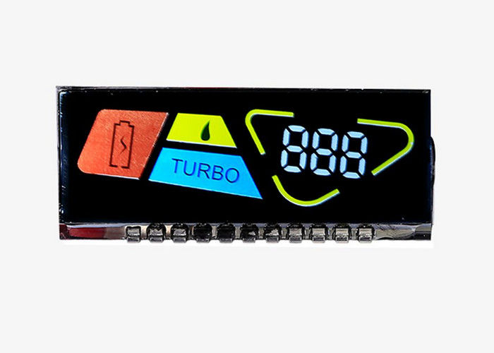 Layar Lcd 8 Angka VA DFSTN Lcd 7 Segmen Tampilan Desimal Negatif Kontras Tinggi Mode Lcd Layar Sudut Pandang Lebar