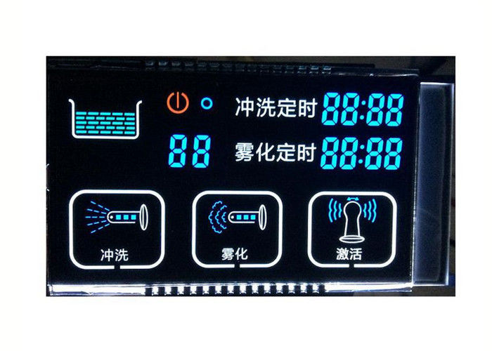 Layar Tampilan Lcd Negatif Modul Tampilan Lcd Kontras Tinggi 7 Segmen Layar Tampilan Lcd Modul Lcd Hitam dan Putih