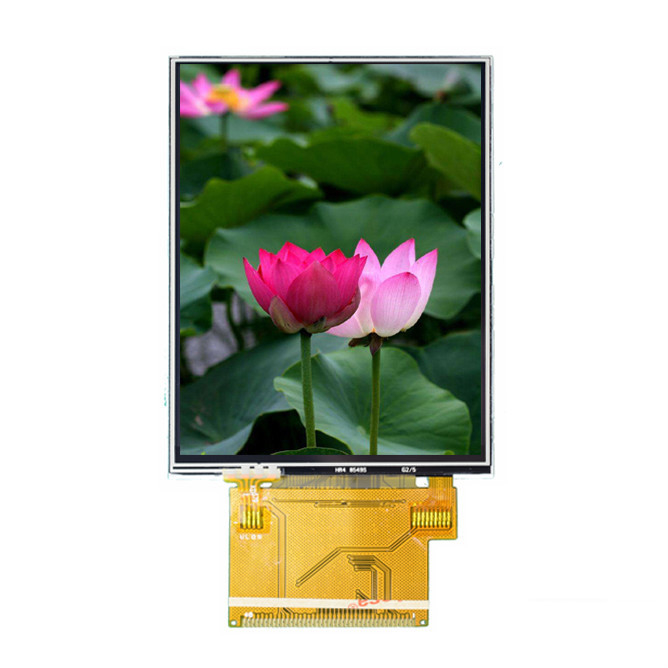 2.8 Inch TFT Lcd Module Resolusi Layar Sentuh 240 * 320 Dots Matrix Modul Tampilan Antarmuka SPI