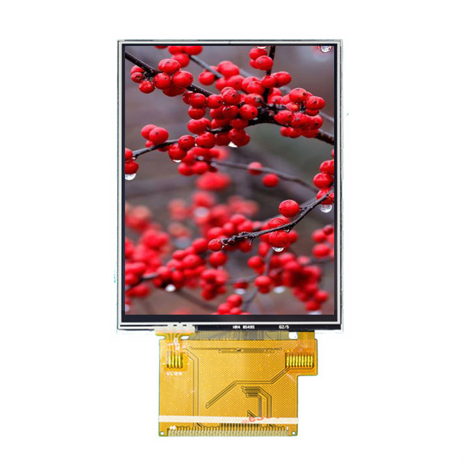 2.8 Inch TFT Lcd Module Resolusi Layar Sentuh 240 * 320 Dots Matrix Modul Tampilan Antarmuka SPI