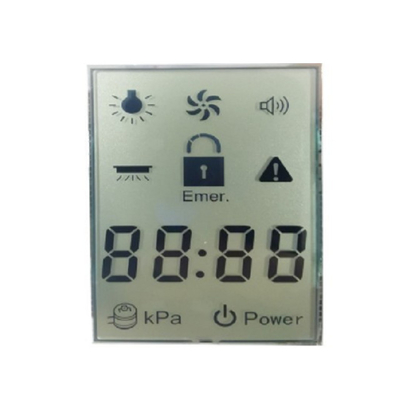 Tampilan Lcd TN 7 Segmen, Layar Tampilan Lcd 7 Segmen Reflektif