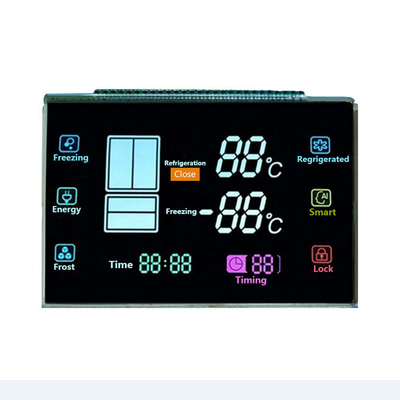 Layar Tampilan Lcd Ukuran Kustom, Tampilan Kontras Tinggi 7 Segmen VA Lcd