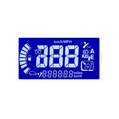 TN 6 O'Clock Monochrome Transflective Custom Lcd Display Untuk Instrumen