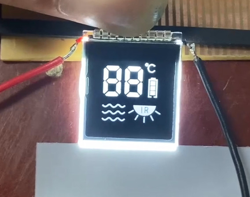 Transparan Negatif 7 Segmen VA Lcd Panel Modul Portable Smart Medis Kontras Tinggi