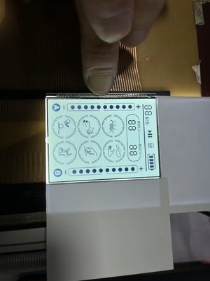 Positif Transmissive HTN LCD Panel Display 18 Pin Dispenser Bahan Bakar Dengan Lampu Belakang Oranye