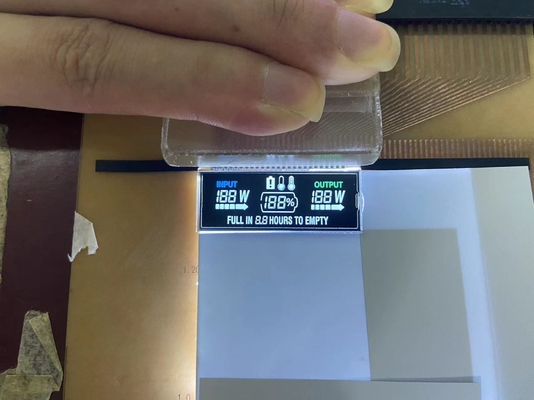 Custom Negative VA LCD Display 12 O ClockLcd Display Transmissive Digit Graphic LCD Glass Va Panel Untuk Pasokan Listrik