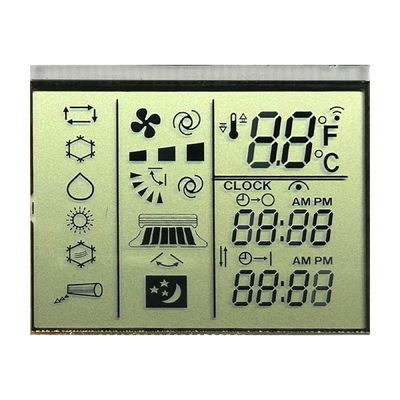3.0 V Positif Reflektif TN Segmen LCD AC Remote Control Kontrol Suhu