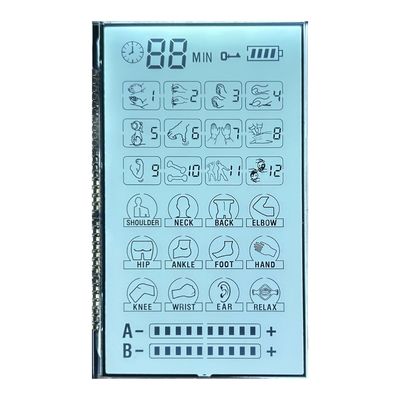 Positif 6 O' CLOCK Transmissive Monochrome Va Lcd Display Screen PIN Untuk pijat