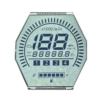 Pabrik Hot Sale HTN LCD Display Delapan Bentuk Monochrome 7 Segmen Graphic LCD Screen Untuk Instrumen Sepeda Motor