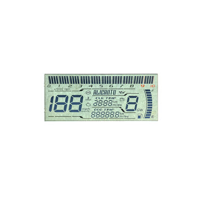 Produsen Murah Custom HTN LCD Display Delapan Bentuk Monochrome 7 Segmen Graphic LCD Screen Untuk Instrumen Sepeda Motor