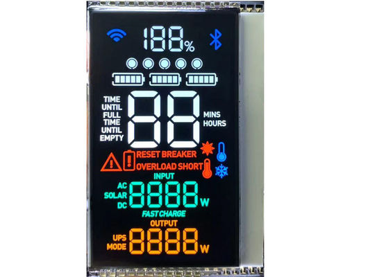 Lcd Modul Kontras Tinggi VA Monokrom Tampilan Untuk Layar Daya Luar dan Dalam Ruang