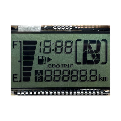 Kualitas Tinggi Custom HTN LCD Display Delapan Bentuk Monochrome 7 Segmen Graphic LCD Screen Untuk Instrumen Sepeda Motor