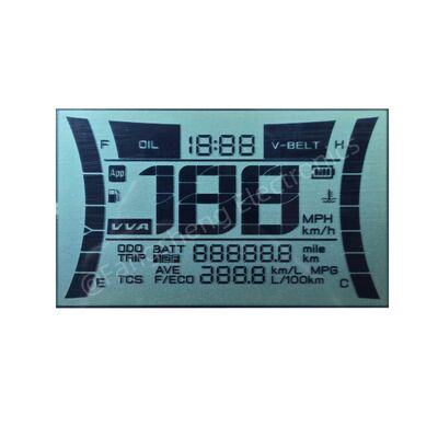 Layar LCD Kustom 7 Segmen Speedometer Sepeda Motor Htn Layar LCD Produsen Speedometer Sepeda Motor Transflektif