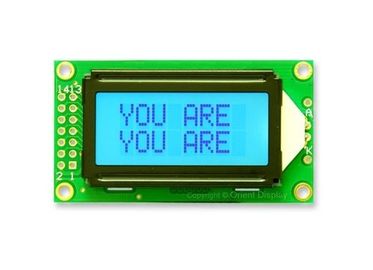 8 X 2 Mode Abu-abu STN LCD Display 6'Clock Viewing Angle S6A0069 Pengontrol Standar ISO