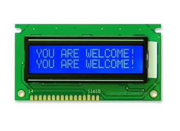 Mode Abu-abu Transmisif Layar LCD STN 16 X 2 Modul Monitor Lcd Dengan Tugas 1/16