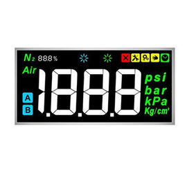 4 Digit 7 Segmen Warna Layar LCD VA Dengan Desain Kustom Pencetakan Sutra