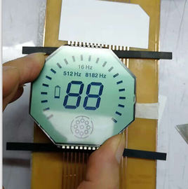 Octagon Shape Kustom LCD Display Desain Khusus 3.0V Untuk Alat Industri