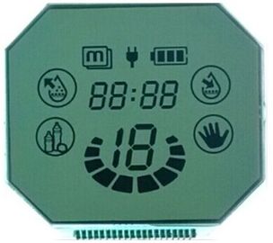 Layar LCD Kustom Negatif TN, Monokrom Power Meter Reflektif Layar Lcd