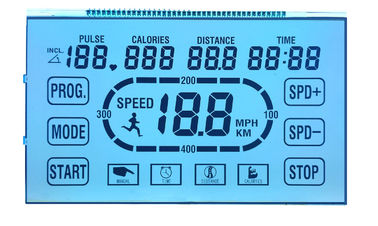 6 Jam Transparan STN LCD Display Digit Positif 7 Segmen Untuk Menjalankan Mesin