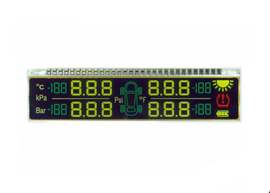 Layar Lcd Kustom 3v 5v FSTN Dengan Pin Logam Connetor 7 Segmen Lcd Display