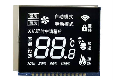 Modul Tampilan LCD Segmen 7 Monokrom Kustom VA Type. Tampilan LCD Kontras Tinggi Dengan Backlight LED Putih