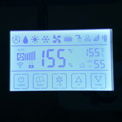 Segmen Lcd Desain Kustom Layar Lcd FSTN / TN, Konektor Zebra Trans-missive Monochrome Lcd play untuk Water Meter