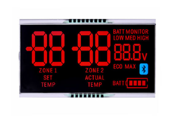Layar Tampilan Lcd Negatif Modul Tampilan Lcd Kontras Tinggi 7 Segmen Layar Tampilan Lcd Modul Lcd Hitam dan Putih