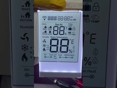 Panel LCD HTN Transparan Monokrom Segmen LCD Tampilan Untuk Termostat