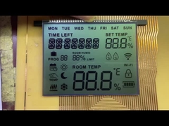 OEM FSTN LCD Display Positive Mode Monochrome Graphic 12 O'clock Viewing Angle Untuk Termostat